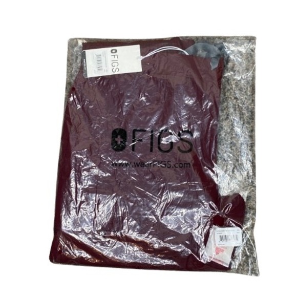Figs Womens Yola Skinny Scrub Pants Size XS Regular Burgundy Healthcare Medical - Picture 1 of 4